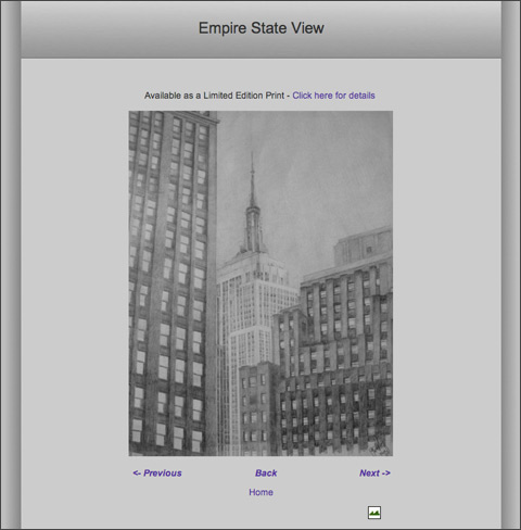 Gallery Website Page 2